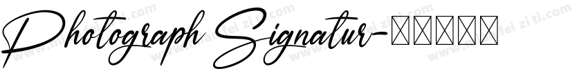 Photograph Signatur字体转换